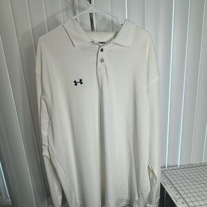 UNDER ARMOUR Men's Polo‎ Collared Long Sleeve Jumper Pullover Top Size XXL 2XL